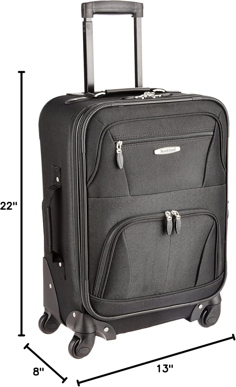 Expandable Spinner Carry On, Black, 19-Inch - Image 9